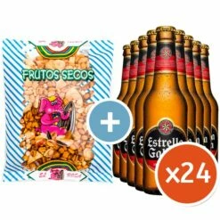 Estrella Galicia Pack 24 Botellines Y Frutos Secos Envase Botella_cristal Volumen 33cl