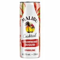 Malibu Cocktail Strawberry Daiquiri Envase Lata Volumen 25cl Unidades 12_uds